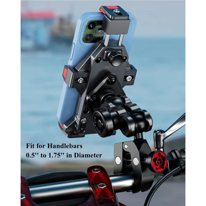 Motorrad Handyhalterung mit Vibrationsdämpfer & Diebstahlschutz
