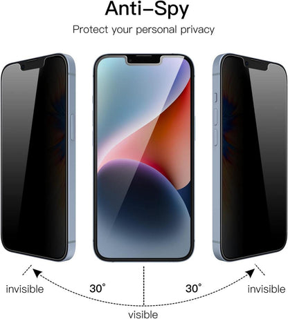 Sichtschutz iPhone 14 6,1 Zoll Anti-Spähen Privatsphäre 9H Folie 2