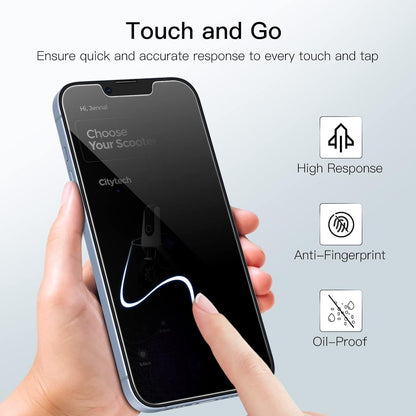 Sichtschutz Panzer Schutzfolie für iPhone 14 6,1 Zoll 9H 2 Stück