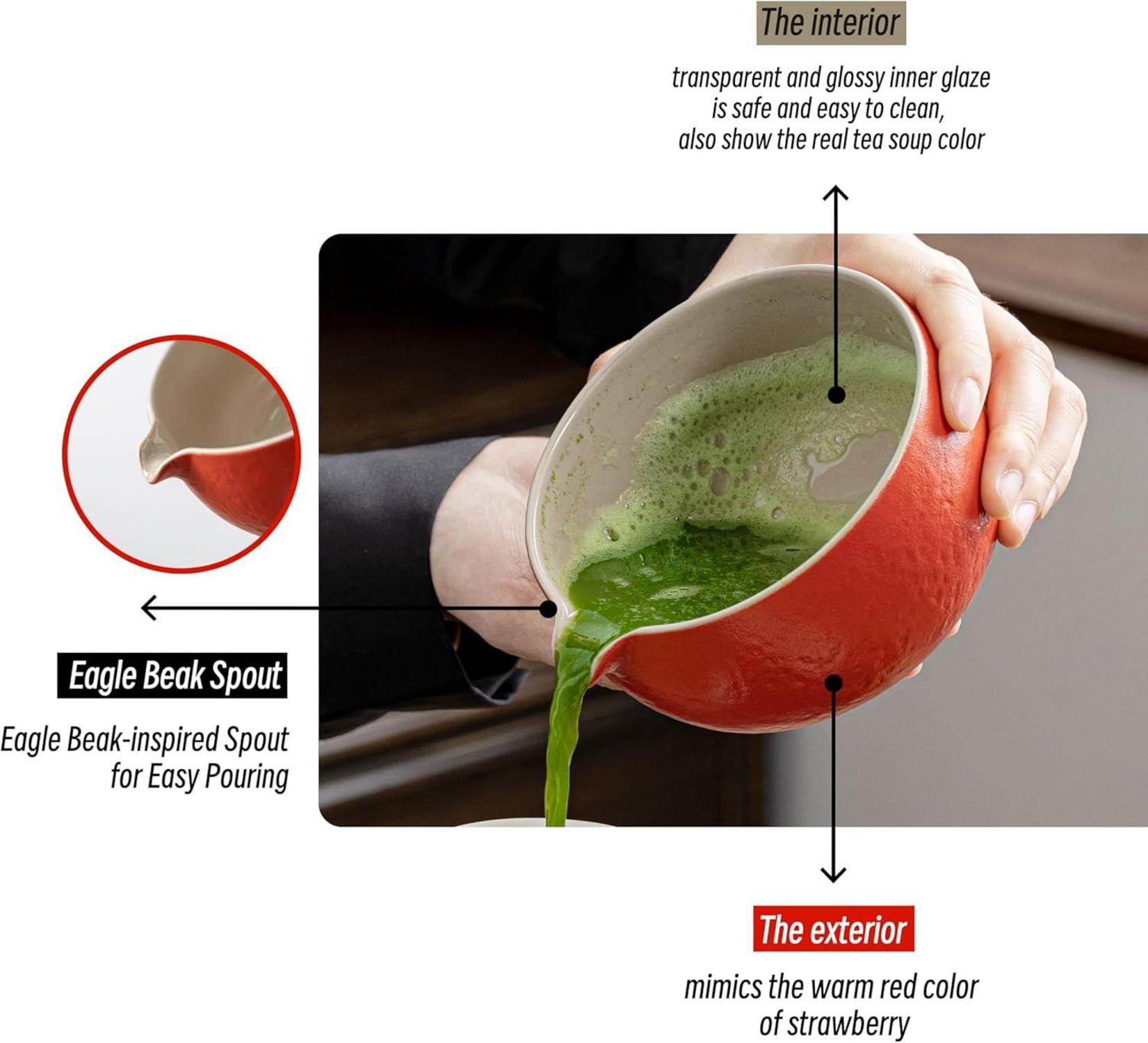 Japanisches Naturstein Matcha Chawan mit Schneebesenablage