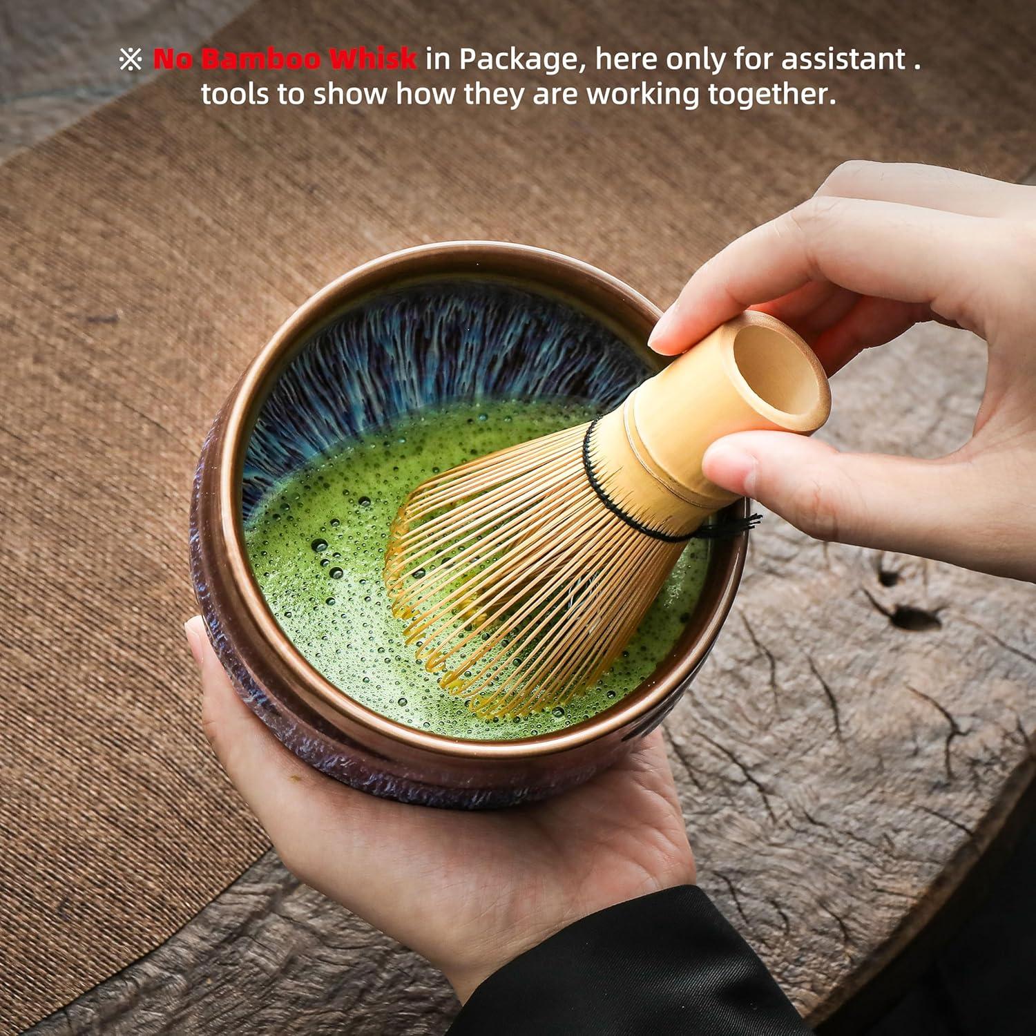 Japanische Matcha-Keramikschale 500ml Violett Chawan Tee Zubehör