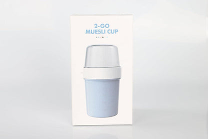 Praktischer Müslibecher to Go Joghurtbecher 560ml+310ml Müsli Becher Lunchpot