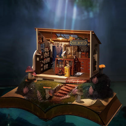 DIY Miniatur Puppenhaus Kit Holz Modell Maßstab 1:20