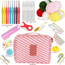 Häkelnadel Set mit Wolle, 58pcs Häkelset für