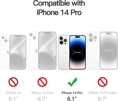 iPhone 14 Pro 6,1 Zoll Schutzfolie Panzerglas 2 Stück