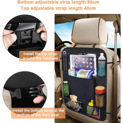 Auto Rückenlehnenschutz Organizer Wasserdicht 8 Taschen