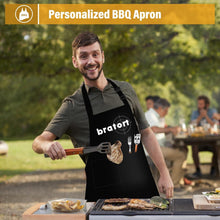 Grillschürze Herren XXL 100% wasserdicht schwarz mit Taschen