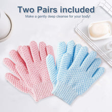 4er Set Exfoliating Peeling Handschuhe Body Scrub