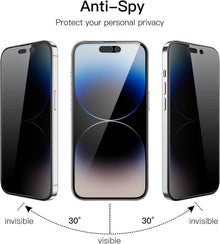 Sichtschutz Panzer Schutzfolie für iPhone 14 Pro 6,1 Zoll