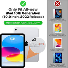 MoKo iPad 10. Generation 2022 Hülle - Dünne PU Leder Tablet
