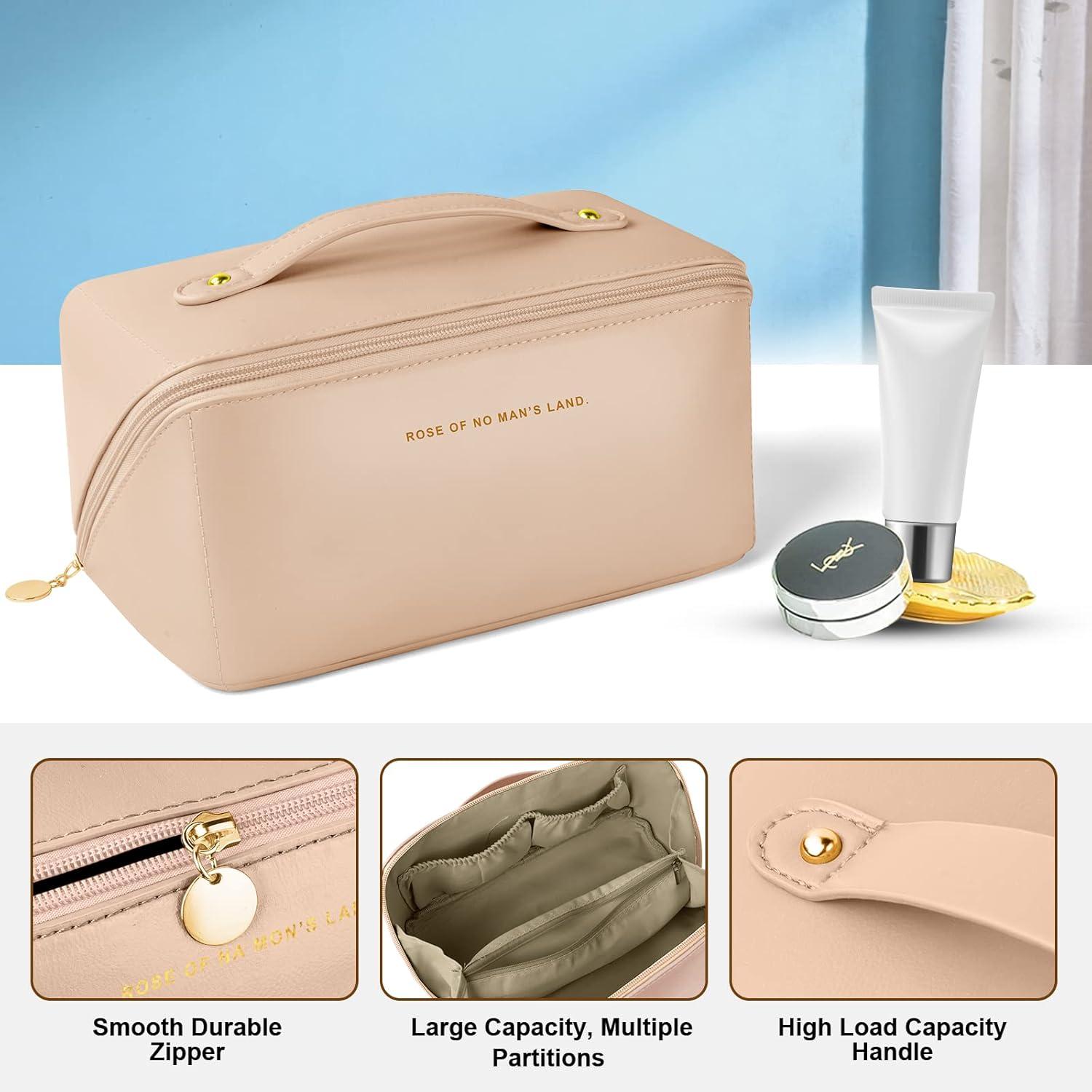 Reise Kosmetiktasche PU Leder Wasserdichter Make-up Tasche