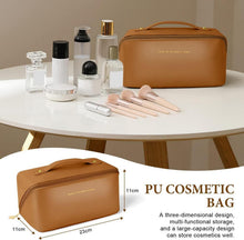 Aucuu Reise Kosmetiktasche PU Leder Tragbare Make-up Tasche