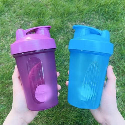 OOTD Eiweiß Shaker Flasche 400ml BPA frei Auslaufsicher, Fitness Mixer mit Sieb