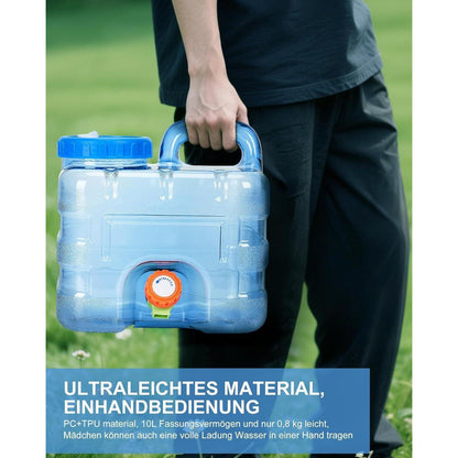 Wasserkanister mit Hahn 7,5L BPA-frei für Camping & Outdoor