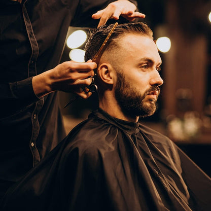 Friseurschere Haarschneideschere Effilierschere Set goldene