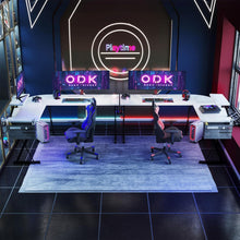 ODK Gaming Tisch Eckschreibtisch L-Form mit Monitorständer