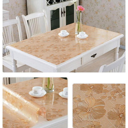 PVC Tischdecke wasserdicht 90x180cm – Tischfolie für Küche & Co.