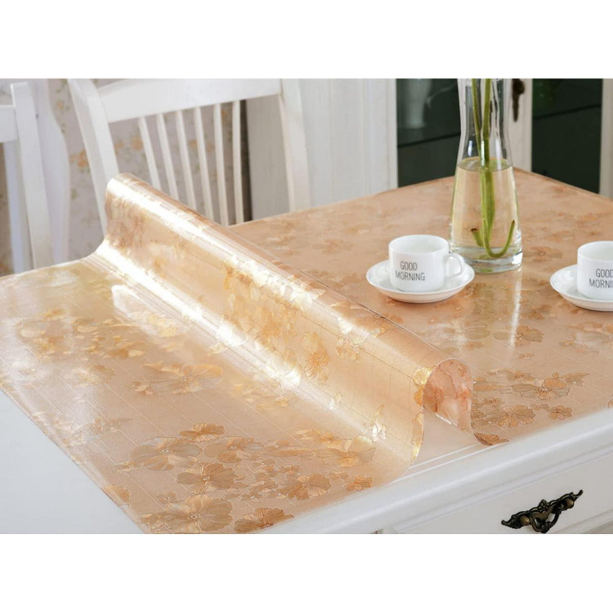 PVC Tischdecke wasserdicht 90x200cm – Tischfolie für Küche & Büro