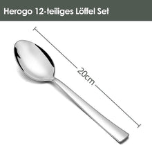 Herogo Edelstahl Suppenlöffel Set 12 Stück 20cm Haus