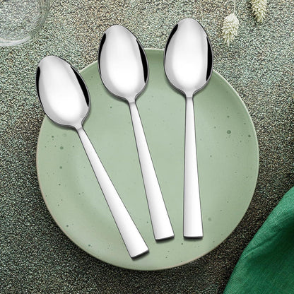 Herogo Edelstahl Suppenlöffel 12er Set 20cm Tafellöffel Spiegelfinish