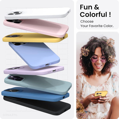 ORNARTO iPhone 14 Pro Hülle 6,1 Zoll 2022 Flüssig Silikon Case Schutz SGS ROHS-Zertifikat
