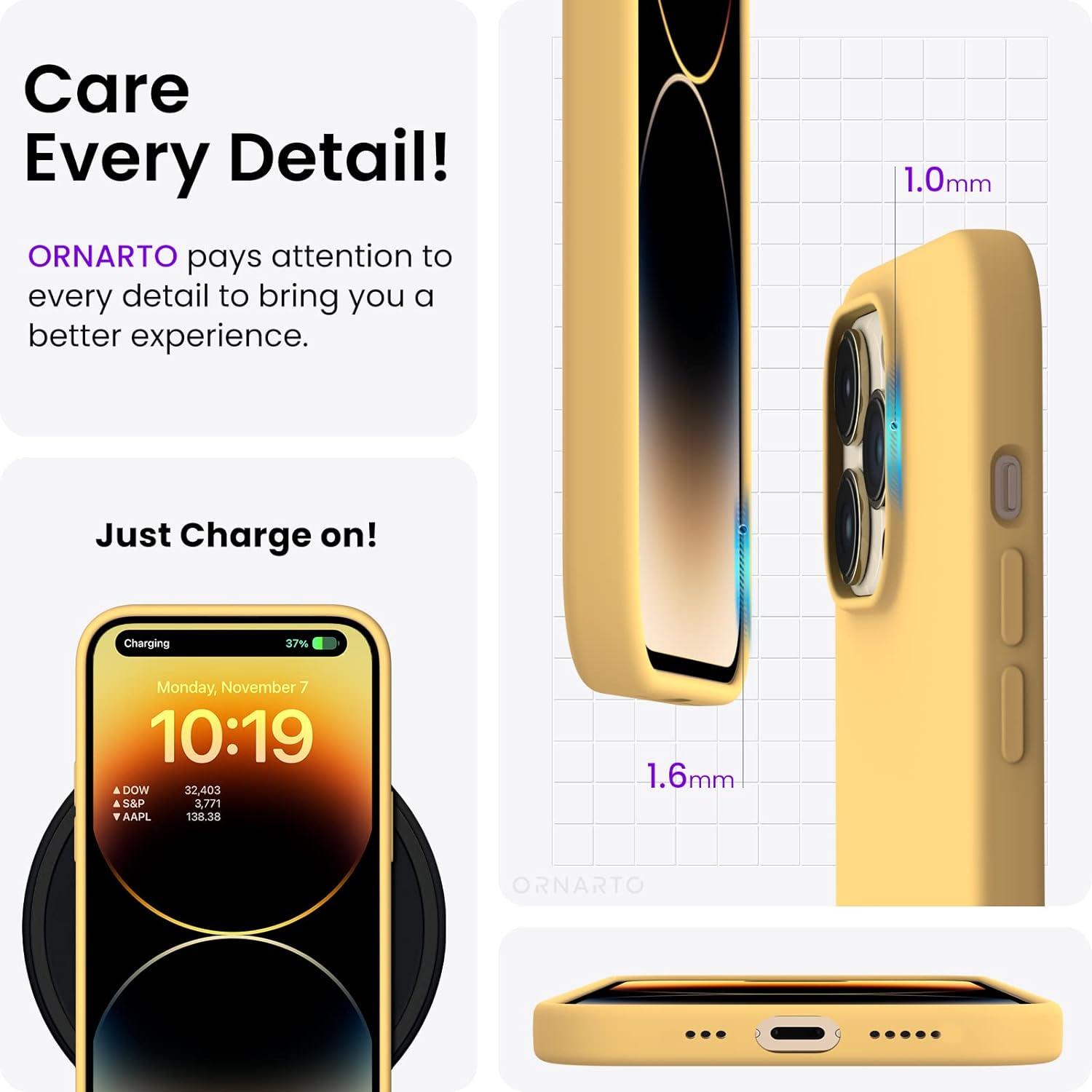 iPhone 14 Pro Hülle 6,1 Zoll 2022 Silikon Case Ultra Dünn Flüssig Silikon