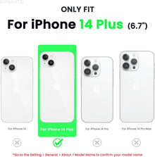 iPhone 14 Plus Hülle 6,7 Zoll 2022 Schwarz mit Screen