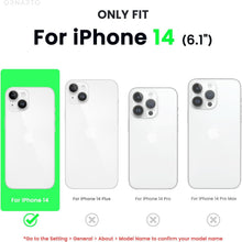 iPhone 14 Hülle 6,1 Zoll 2022 mit Schutzfolie Silikon Case
