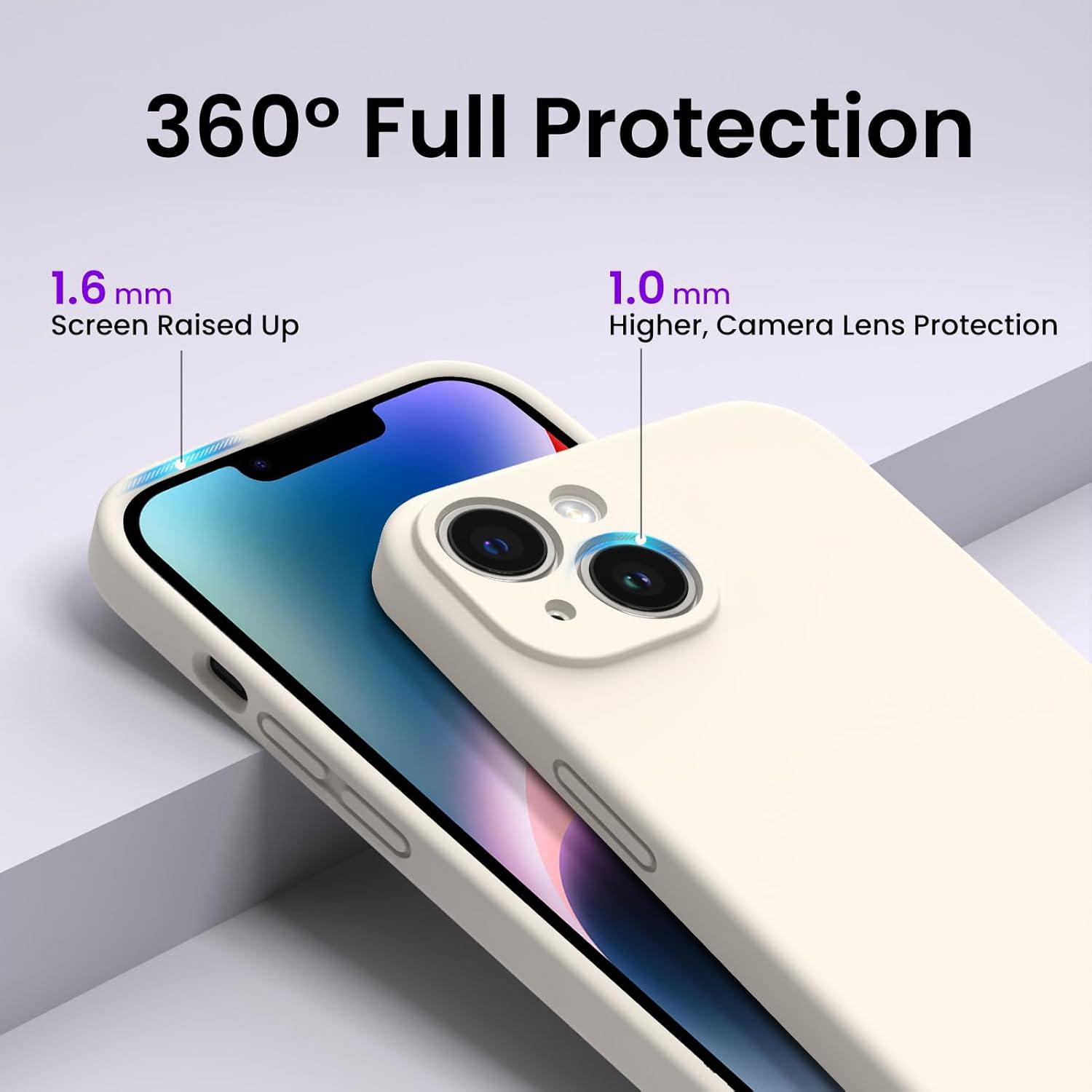 iPhone 14 Hülle 6,1 Zoll 2022 Schutzfolie Silikon Gel Case