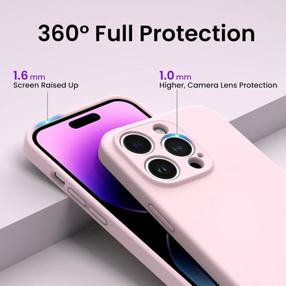 iPhone 14 Pro Hülle 6,1 Zoll 2022 Schutzfolien Silikon Gel Rosa