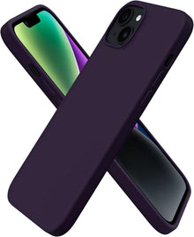 iPhone 14 Plus Silikonhülle Flüssig 6,7 Zoll 2022 Schutz Holunder