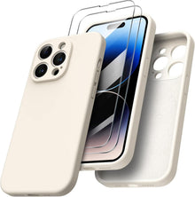 iPhone 14 Pro Hülle 6,1 Zoll 2022 mit Screen Schutzfolien Silikon Gel
