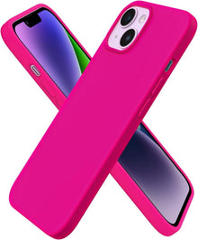 iPhone 14 Hülle 6,1 Zoll Silikon Case Flüssig Rosa Schutz