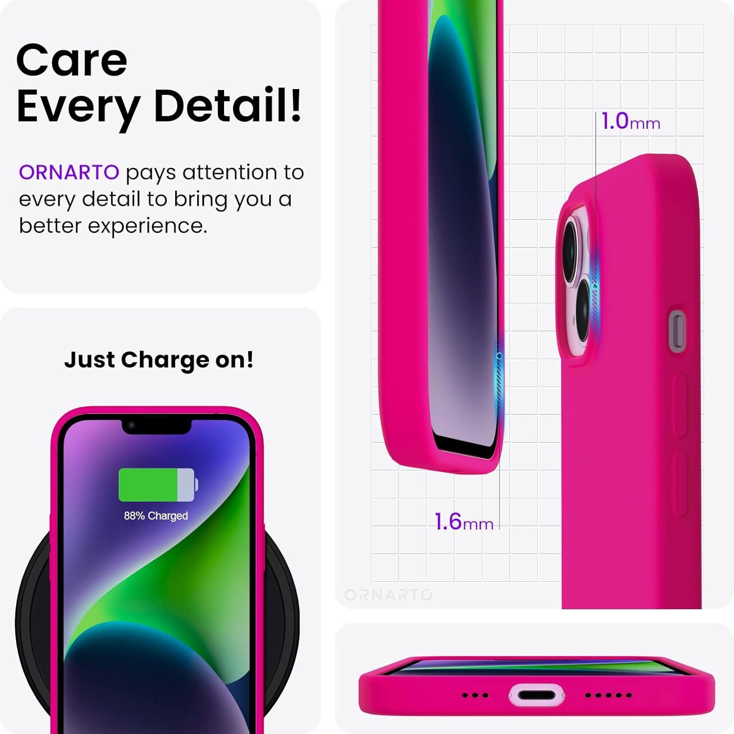 iPhone 14 Hülle 6,1 Zoll 2022 Silikon Case Voller Schutz Ultra Dünn Leuchtend