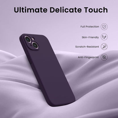 iPhone 14 Hülle 6,1 Zoll mit Screen Schutzfolie Silikon Case
