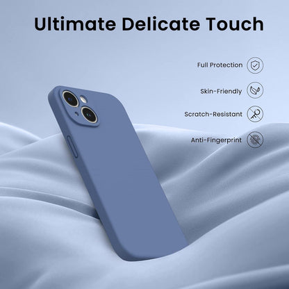 iPhone 14 Hülle 6,1 Zoll 2022 mit Silikon Case und Screen Schutzfolie