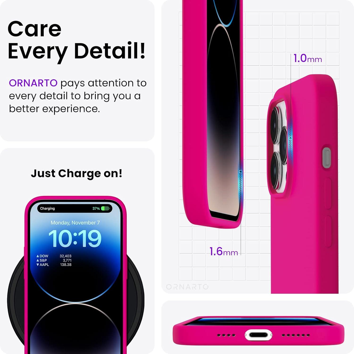iPhone 14 Pro Hülle 6,1 Zoll Silikon Case Ultra Dünn Voller Schutz Flüssig