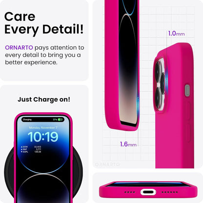 iPhone 14 Pro Hülle 6,1 Zoll Silikon Case Ultra Dünn Voller Schutz Flüssig