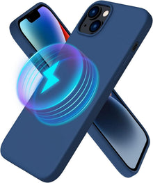 Magnetische Silikon Schutzhülle für iPhone 14 Plus 6,1 Zoll MagSafe
