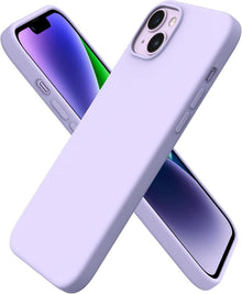 iPhone 14 Plus Silikon Case Flüssig Schutz 6,7 Zoll 2022 Lila