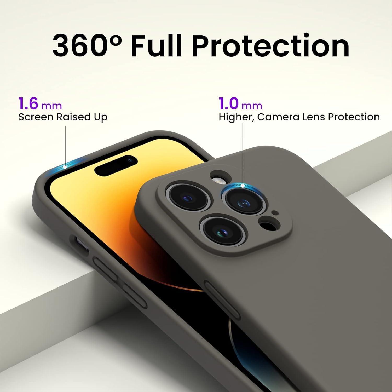 iPhone 14 Pro Hülle 6,1 Zoll 2022 Schutzfolien Silikon Gel Case Rundumschutz