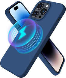 Magnetische Silikonhülle für iPhone 14 Pro Max 6,7 Zoll