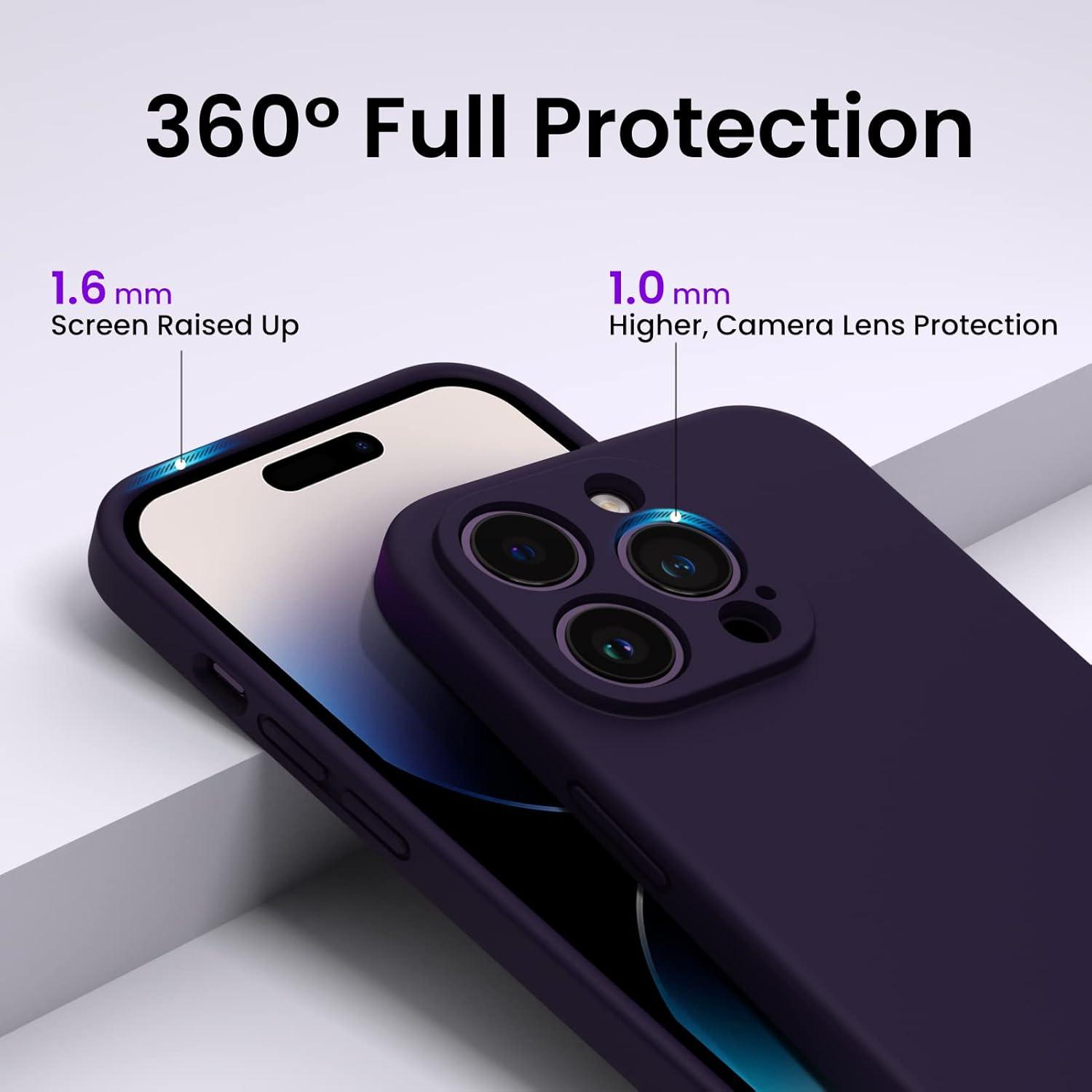 iPhone 14 Pro Hülle 6,1 Zoll 2022 Schutzfolien Silikon Gel Case Stoßfest