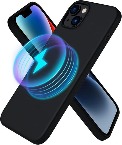 Magnetische Silikonhülle für iPhone 14 Plus 6,1 Zoll MagSafe-Schutz