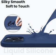 Schutzhülle iPhone 14 Pro Silikon Stoßfest Ultra Dünn Blau