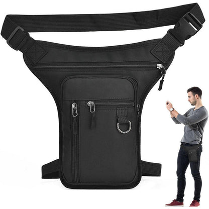 Beinbeuteltasche Outdoor – Verstellbare Hüfttasche für Motorrad & Wandern