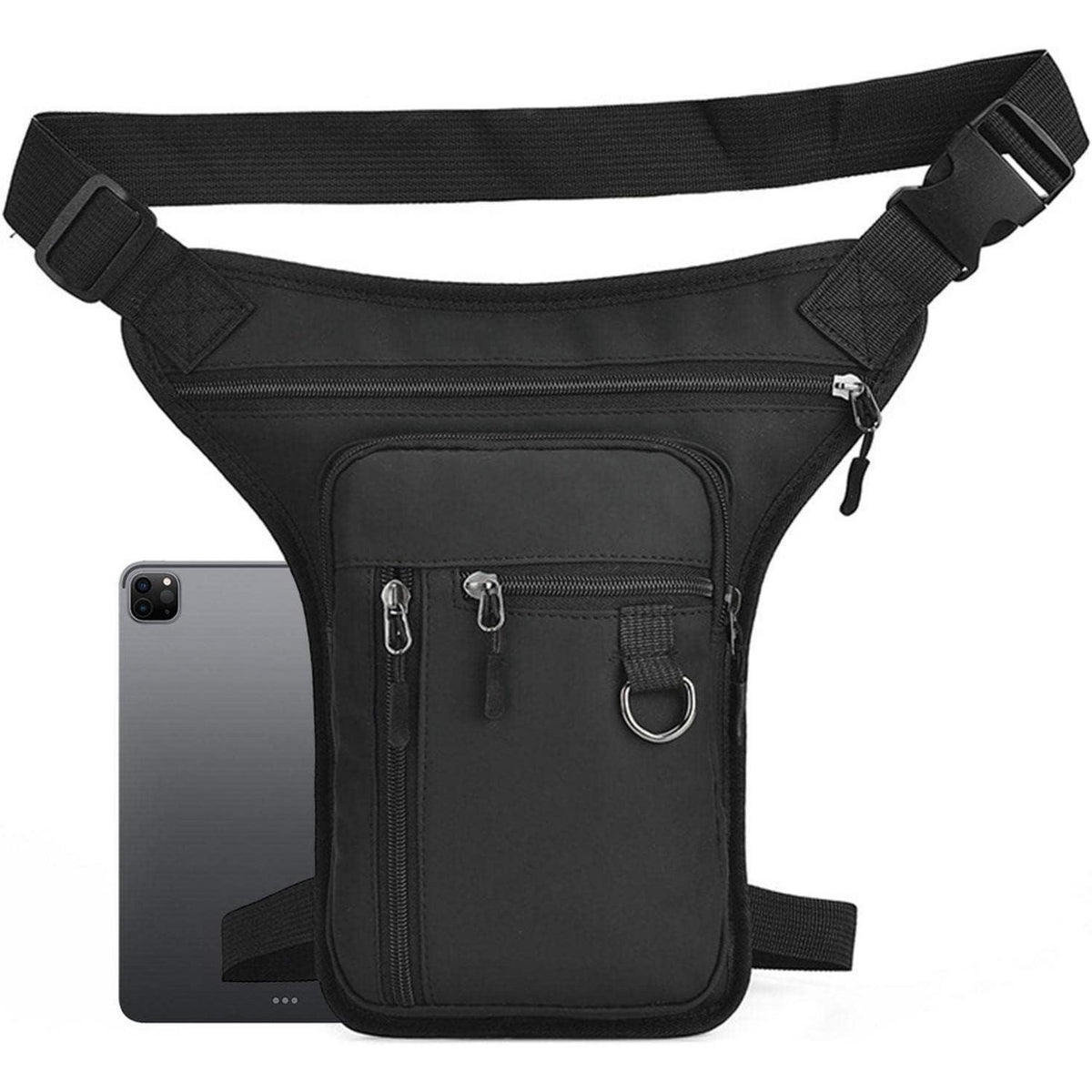 Beinbeuteltasche Outdoor – Verstellbare Hüfttasche für Motorrad & Wandern