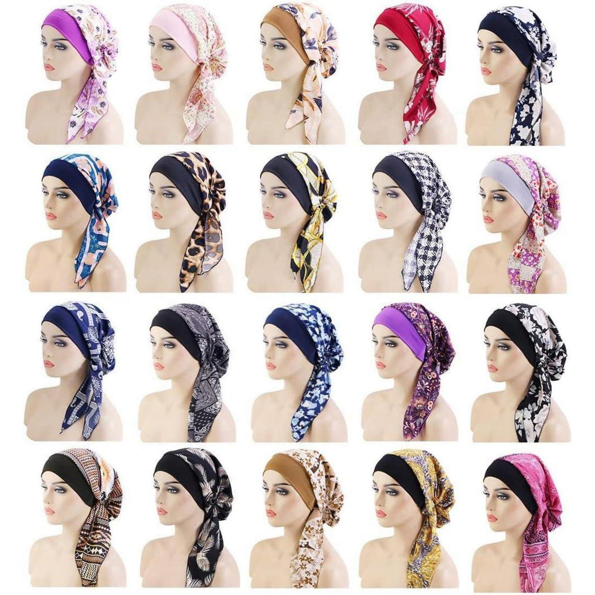 Chemo Turban Damen – Florales Kopftuch für Haarverlust & Styling