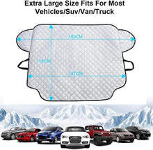 Frontscheibenabdeckung Auto Winter Windschutz Magnet