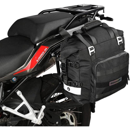 Motorrad-Satteltasche 20L wasserdicht mit Schnellverschluss Schwarz